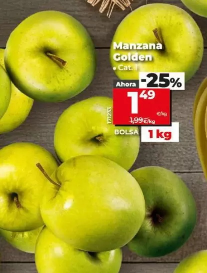 Oferta de Manzana Golden por 1,49€ en Dia