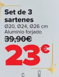 Oferta de San Ignacio - Set De 3 Sartenes por 23€ en Carrefour