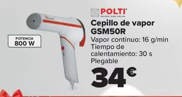 Oferta de Polti - Cepillo De Vapor GSM50R por 34€ en Carrefour