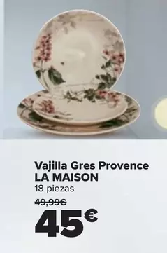 Oferta de La Maison - Vajilla Gres Provence  por 45€ en Carrefour