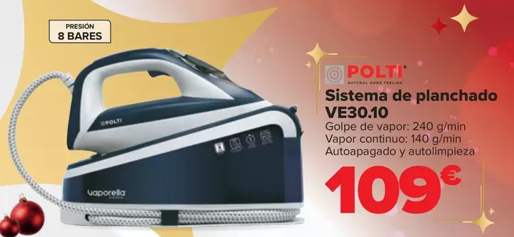 Oferta de Polti - Sistema De Planchado VE30.10 por 109€ en Carrefour