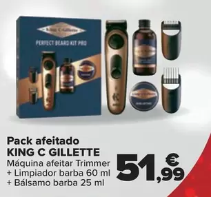 Oferta de King C Gillette - Pack Afeitado  por 51,99€ en Carrefour