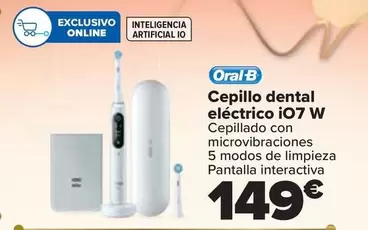 Oferta de Oral B - Cepillo Dental Electrico I07 W por 149€ en Carrefour