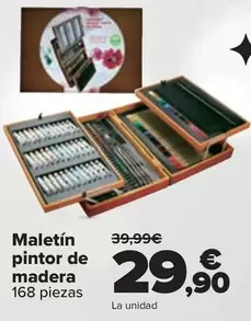 Oferta de Maletin Pintor De Madera por 29,9€ en Carrefour