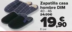 Oferta de Dim - Zapatilla Casa  Hombre  por 19,9€ en Carrefour