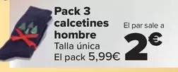 Oferta de Pack 3 Calcetines Hombre por 9,99€ en Carrefour