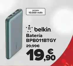 Oferta de Belkin - Batería BPB011BTGY por 19,9€ en Carrefour