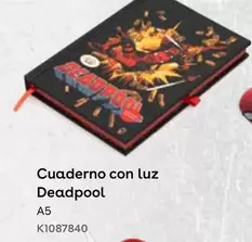 Oferta de Deadpool - Cuaderno Con Luz en ToysRus