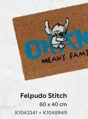 Oferta de Disney - Felpudo Stitch en ToysRus