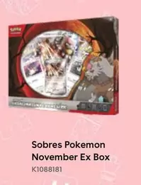 Oferta de Pokemon - Sobres November Ex Box en ToysRus