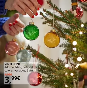 Oferta de Vinterfint Adorno Árbol por 3,99€ en IKEA