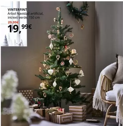 Oferta de Vinterfint Árbol Navidad Artificial por 19,99€ en IKEA