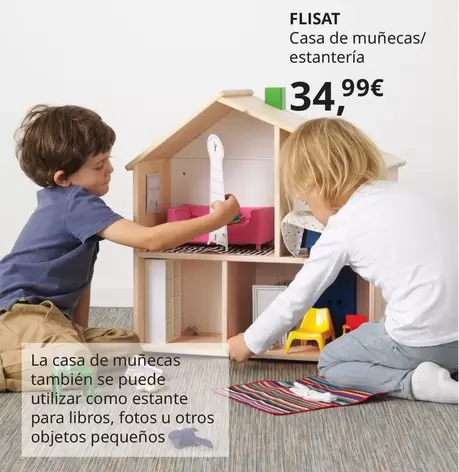 Oferta de Flisat - Casa De Munecas/ Estanteria por 34,99€ en IKEA