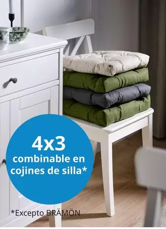 Oferta de 4x3 Combinable En Cojines De Silla en IKEA