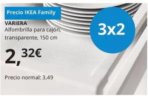 Oferta de Ikea - Alfombrilla Para Cajón, Transparente, 150 Cm por 2,32€ en IKEA