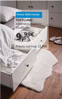 Oferta de Toftlund - Alfombra, Blanco por 9,99€ en IKEA