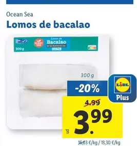 Oferta de Ocean Sea - Lomos De Bacalao por 3,99€ en Lidl