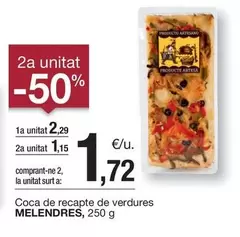 Oferta de Melendres - Coca De Recape De Verdures por 2,29€ en BonpreuEsclat