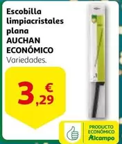 Oferta de Auchan - Escobilla Limpiacristales Plana por 3,29€ en Alcampo