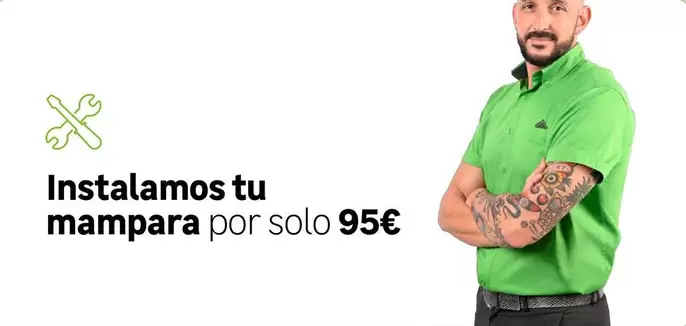 Oferta de Instalamos Tu Mampara por 95€ en Leroy Merlin