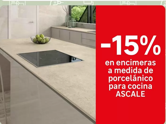 Oferta de En Encimeras A Medida De Porcelanico Para Cocina en Leroy Merlin