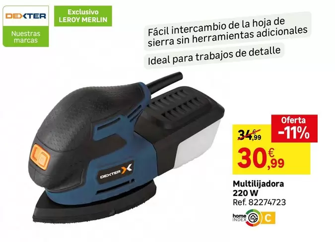 Oferta de Dexter - Multilijadora 220 W por 30,99€ en Leroy Merlin