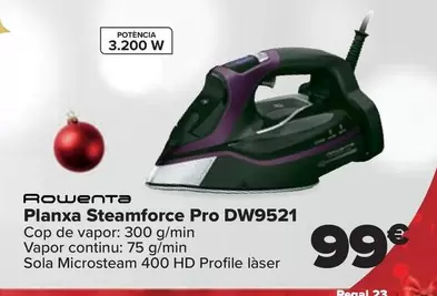 Oferta de Rowenta - Plancha Steamforce Pro DW9521 por 99€ en Carrefour