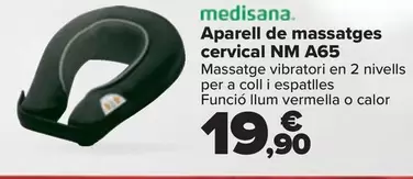 Oferta de Medisana - Masajeador Cervical NM A65 por 19,9€ en Carrefour