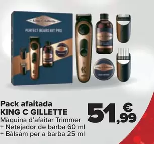 Oferta de King C Gillette - Pack Afeitado  por 51,99€ en Carrefour