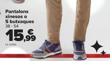 Oferta de TEX - Pantalón Chino O 5 Bolsillos por 15,99€ en Carrefour