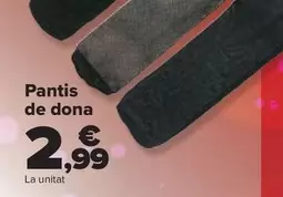 Oferta de TEX - Panty Mujer por 2,99€ en Carrefour