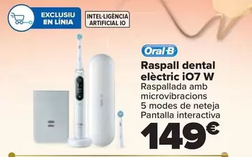 Oferta de Oral B - Cepillo Dental Electrico I07 W por 149€ en Carrefour