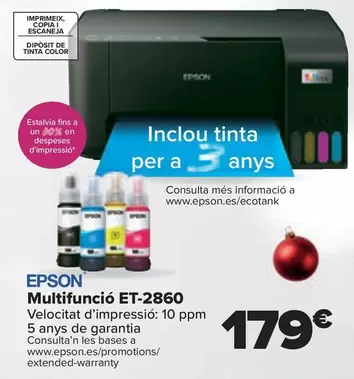 Oferta de Multifuncion Et-2860 por 179€ en Carrefour