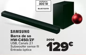 Oferta de Samsung - Barra De Sonido HW-C450/ZF por 129€ en Carrefour