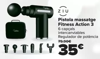 Oferta de Pistola masaje Fitness action 3 por 35€ en Carrefour