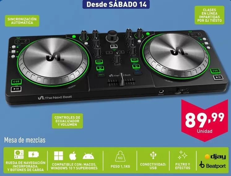 Oferta de Mesa De Mezclas por 89,99€ en ALDI