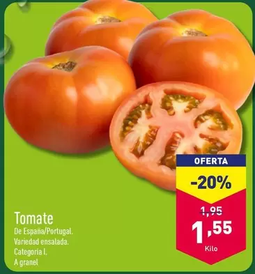 Oferta de Tomate por 1,55€ en ALDI