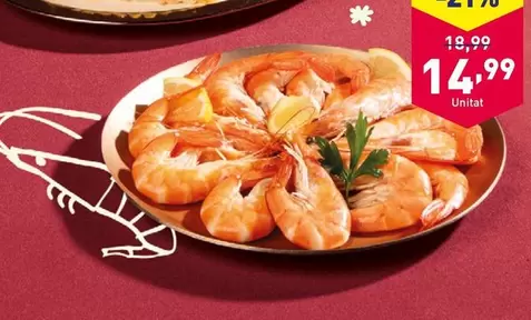 Oferta de Gamba Austral por 14,99€ en ALDI