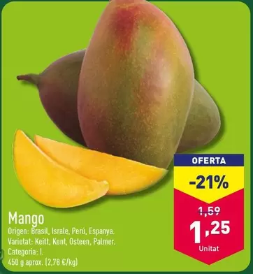 Oferta de Mango - Mango por 1,25€ en ALDI