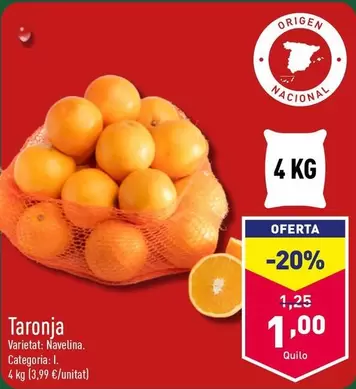 Oferta de Origen - Taronja por 1€ en ALDI