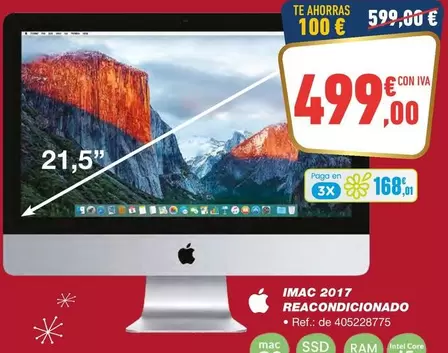 Oferta de Imac -  2017 Reacondicionado por 499€ en Bureau Vallée