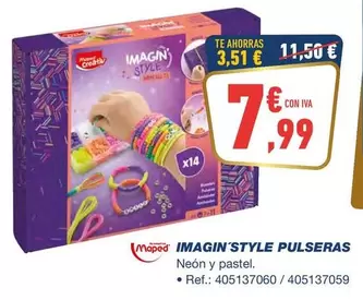 Oferta de Maped - Imagin;style Pulseras por 7,99€ en Bureau Vallée