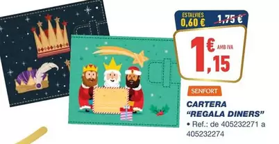 Oferta de Cartera "regala Diners" por 1,15€ en Bureau Vallée