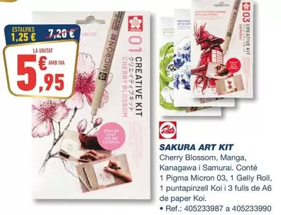 Oferta de Sakura Art Kit por 5,95€ en Bureau Vallée