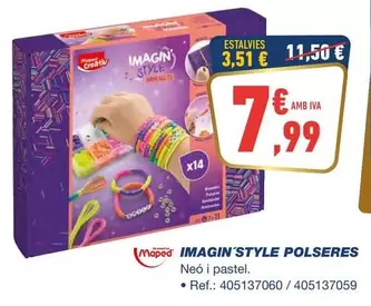 Oferta de Imagin'Style Polseres por 7,99€ en Bureau Vallée