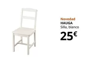 Oferta de Hauga - Silla, Blanco por 25€ en IKEA