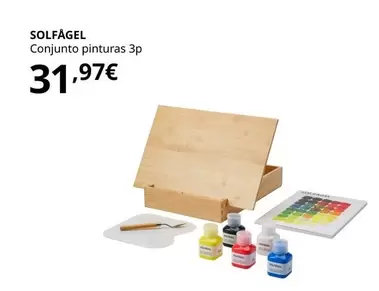 Oferta de Solfagel - Conjunto Pinturas 3P por 31,97€ en IKEA