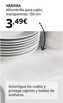 Oferta de Variera  - Alfombrilla Para Cajón por 3,49€ en IKEA