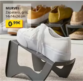 Oferta de Murvel - Zapatero, Gris, 14x14x24 Cm por 0,99€ en IKEA