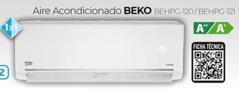 Oferta de Beko - Aire Acondicionado BEHPG-120/BEHPG-121 por 659€ en Tien 21